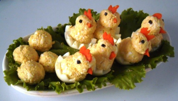 салат веселые цыплята