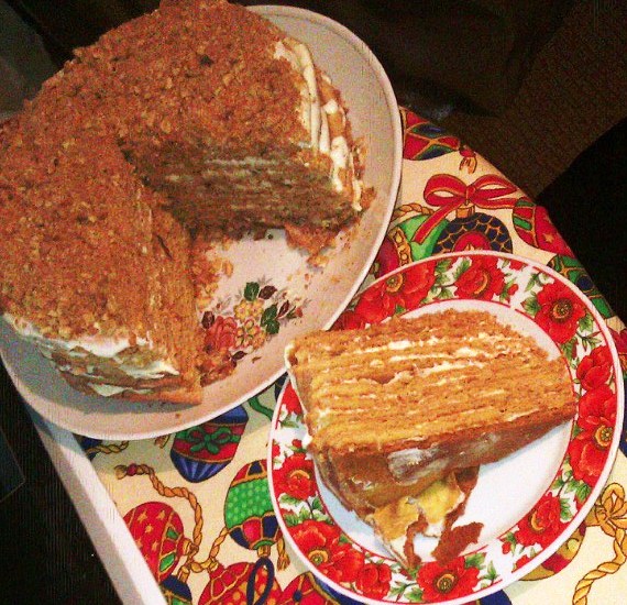торт медовик домашний рецепт